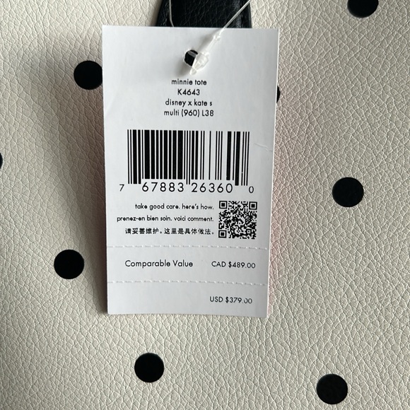Disney x Kate Spade Minnie Tote NWT - Picture 8 of 10